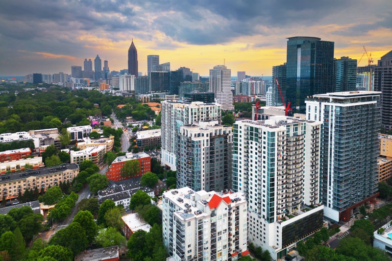 High-rise commercial building